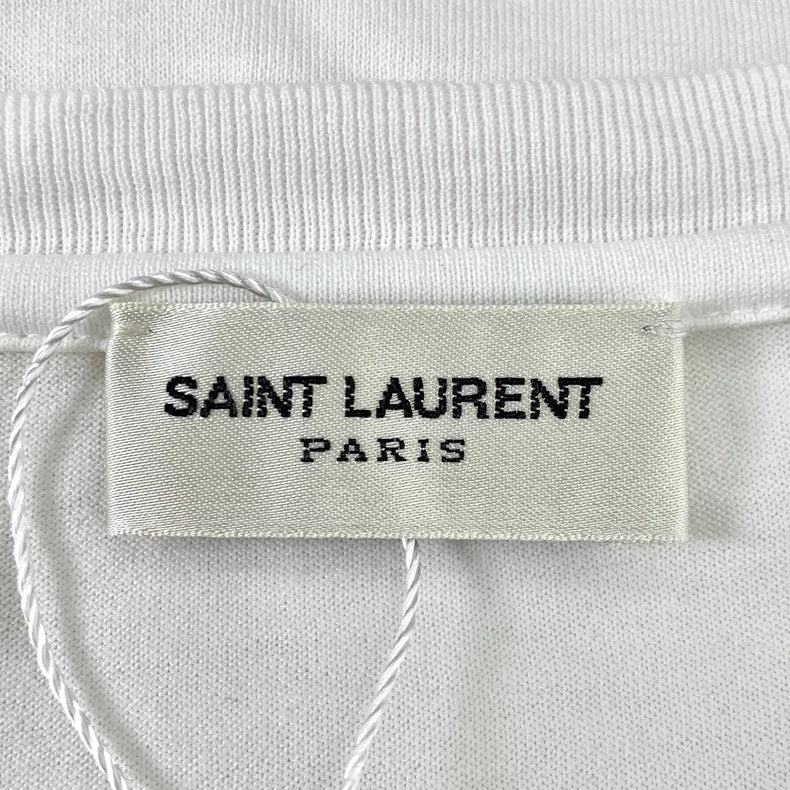 Saint Laurent Cotton Logo Print T-Shirt