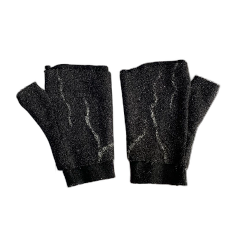 Dark Avant-Garde Fingerless Gloves