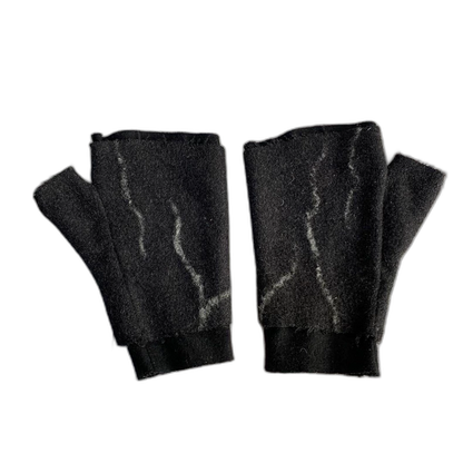 Dark Avant-Garde Fingerless Gloves