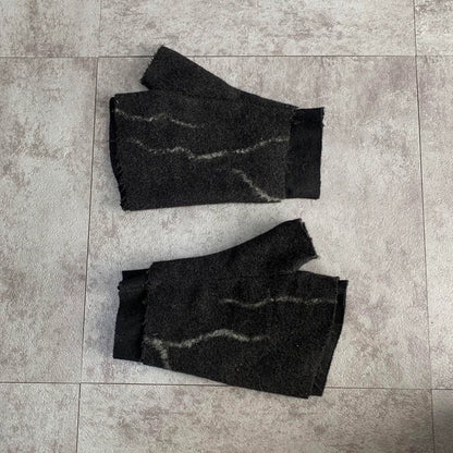 Dark Avant-Garde Fingerless Gloves