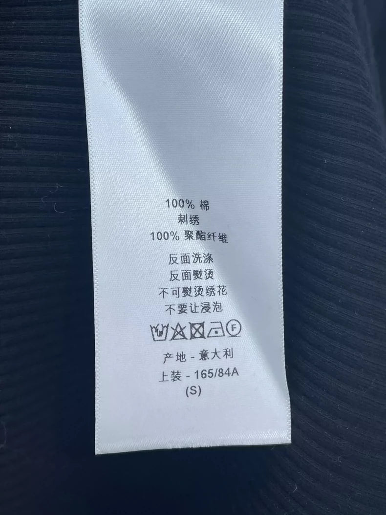 Dior Black Embroidered Tank Top