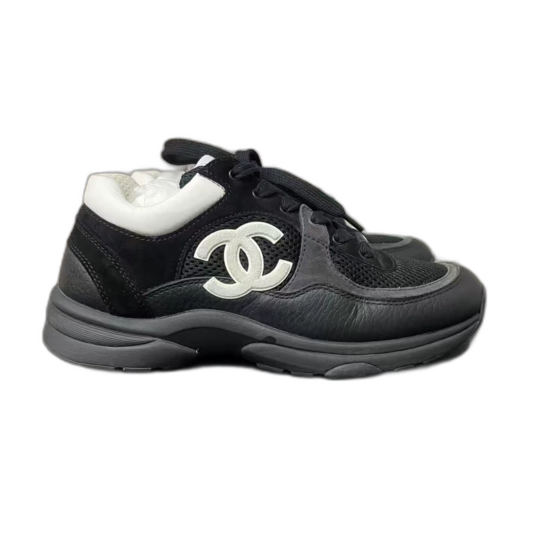 Chanel Black and White Sneakers