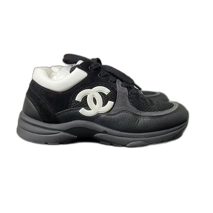 Chanel Black and White Sneakers