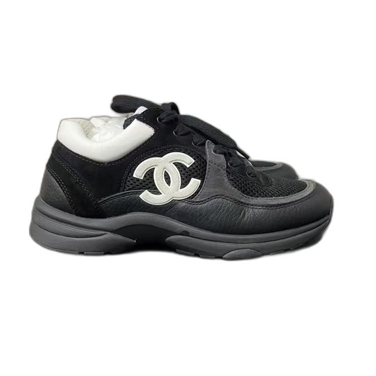 Chanel Black and White Sneakers