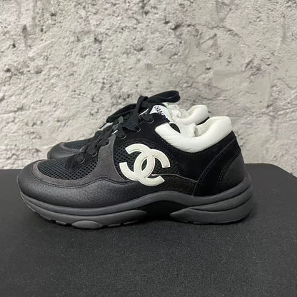 Chanel Black and White Sneakers