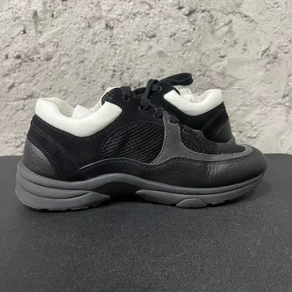 Chanel Black and White Sneakers