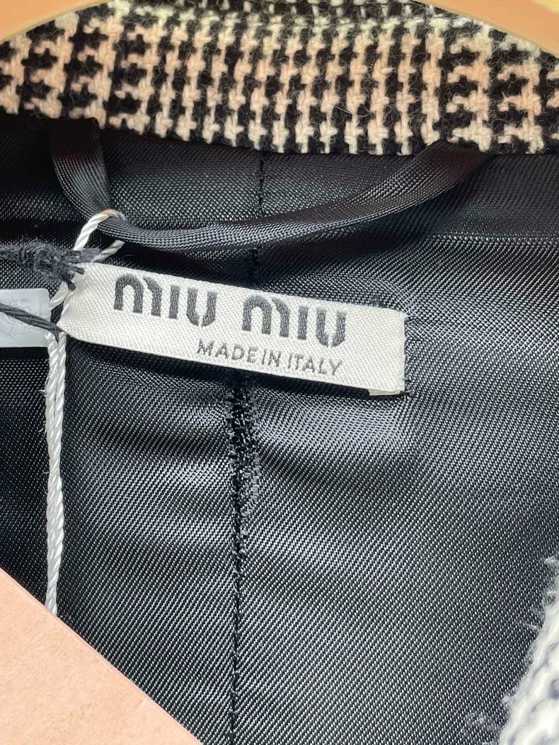 miumiu Checkered Sleeveless Top