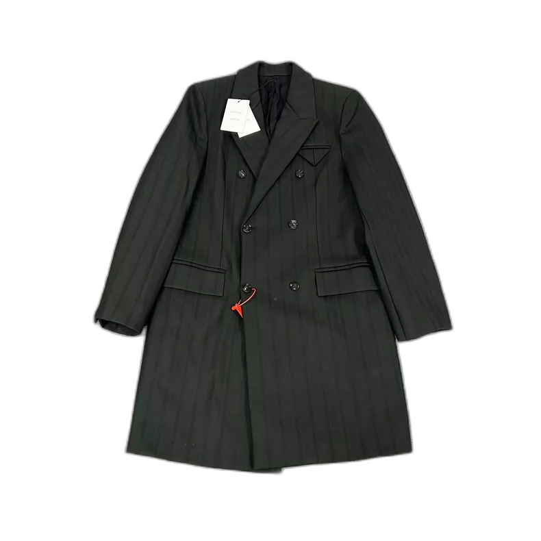 Bottega Veneta Striped Coat with Tags