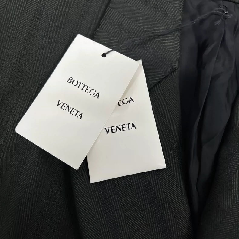 Bottega Veneta Striped Coat with Tags