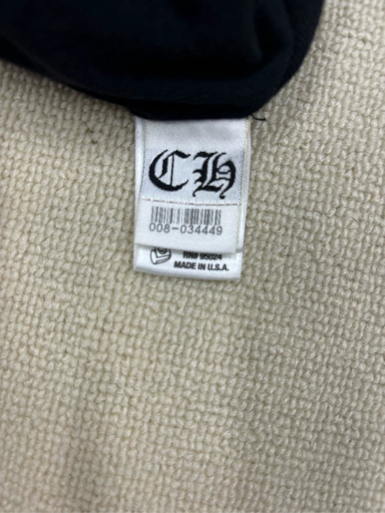 Chrome Hearts Black Waffle Cross Beanie Hat