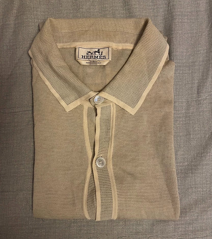 Hermes Long Sleeve Knit Shirt Size L