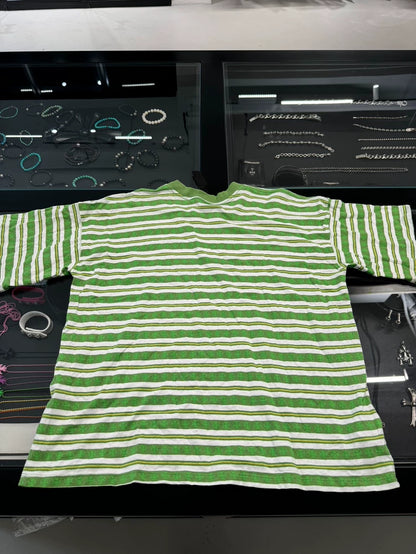 Chrome Hearts Green White Stripe T-shirt-yf