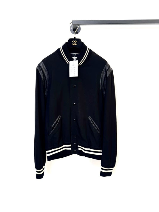 Saint Laurent Black Baseball Jacket