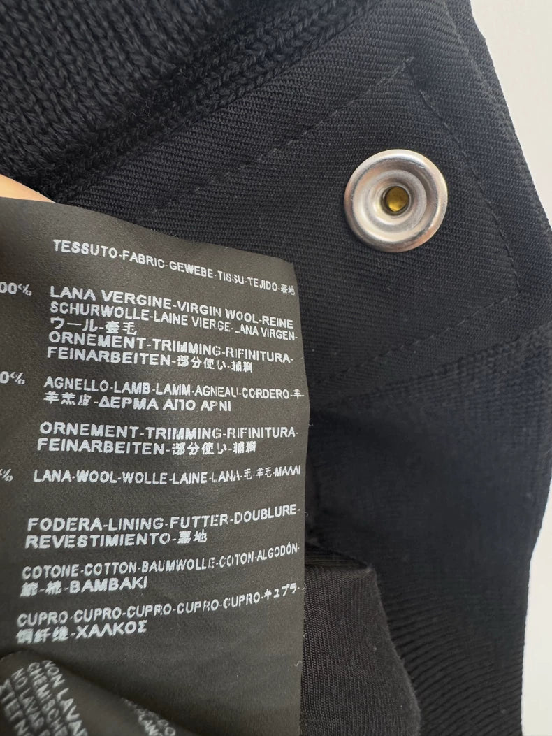 Saint Laurent Black Baseball Jacket