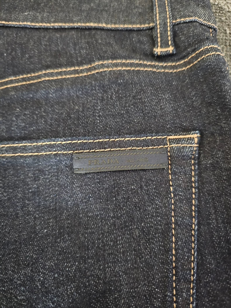 Prada Original Color Flared Jeans Unisex-yf