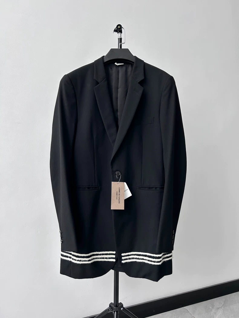 Comme des Garçons Homme Plus Flocked Long Blazer