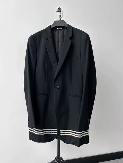 Comme des Garçons Homme Plus Flocked Long Blazer