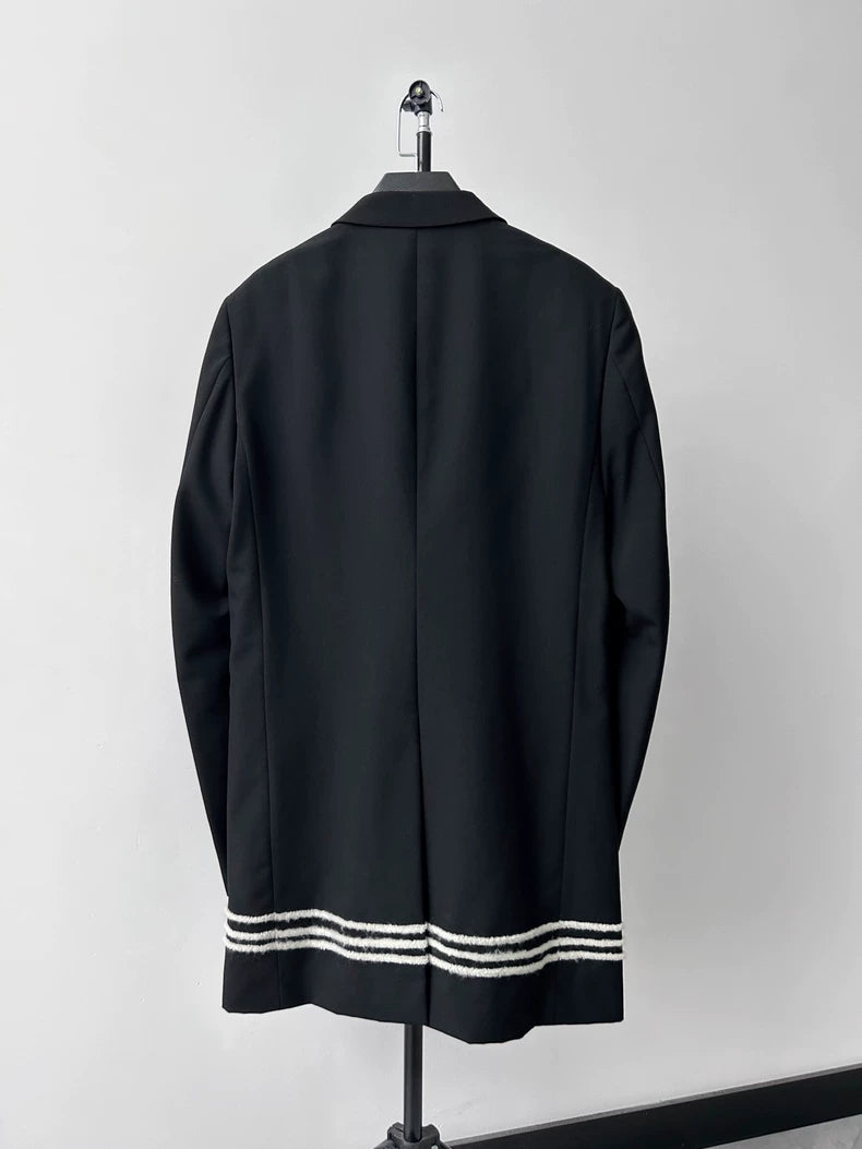 Comme des Garçons Homme Plus Flocked Long Blazer