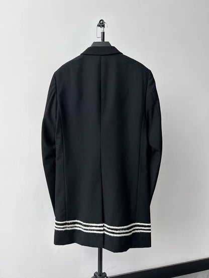 Comme des Garçons Homme Plus Flocked Long Blazer