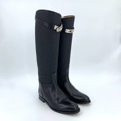 Hermes Jumping High-Top Leather Boots