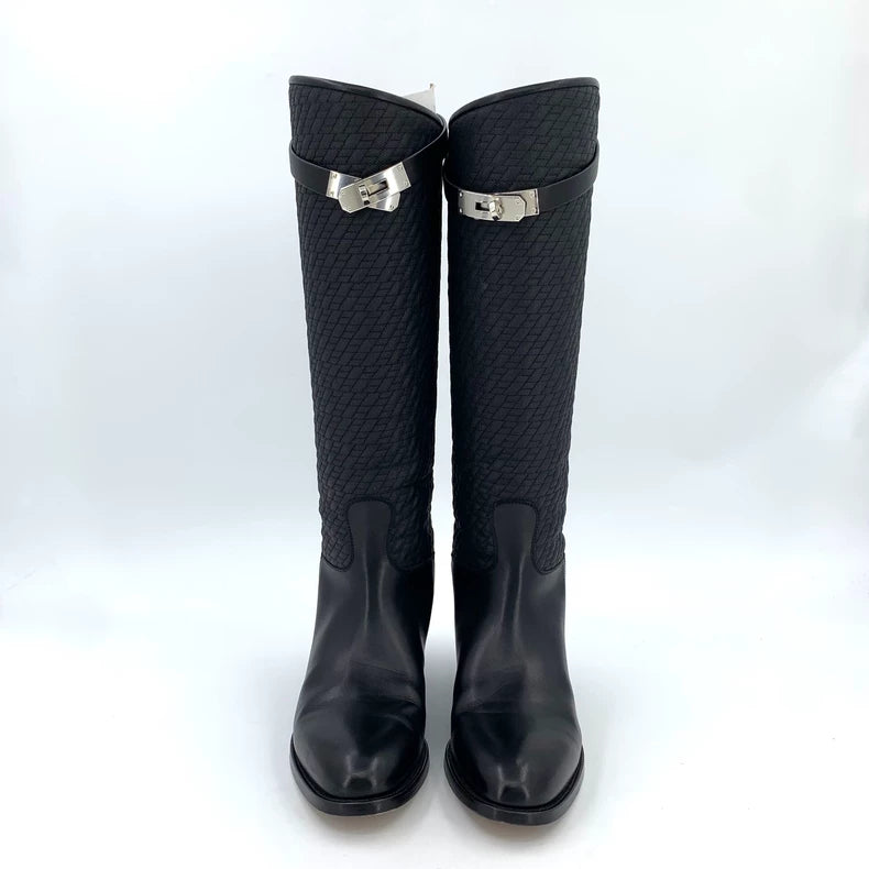 Hermes Jumping High-Top Leather Boots