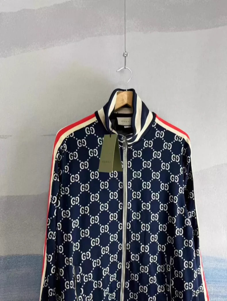 Gucci Red and Blue Zip Jacket