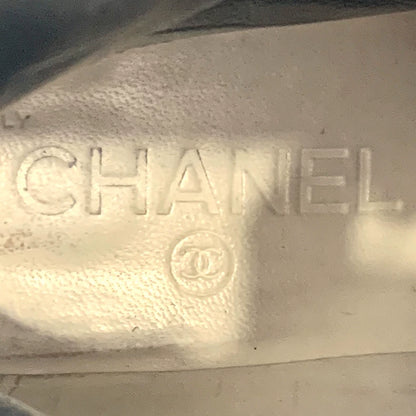 Chanel Black Quilted Lace-Up Ankle Boots