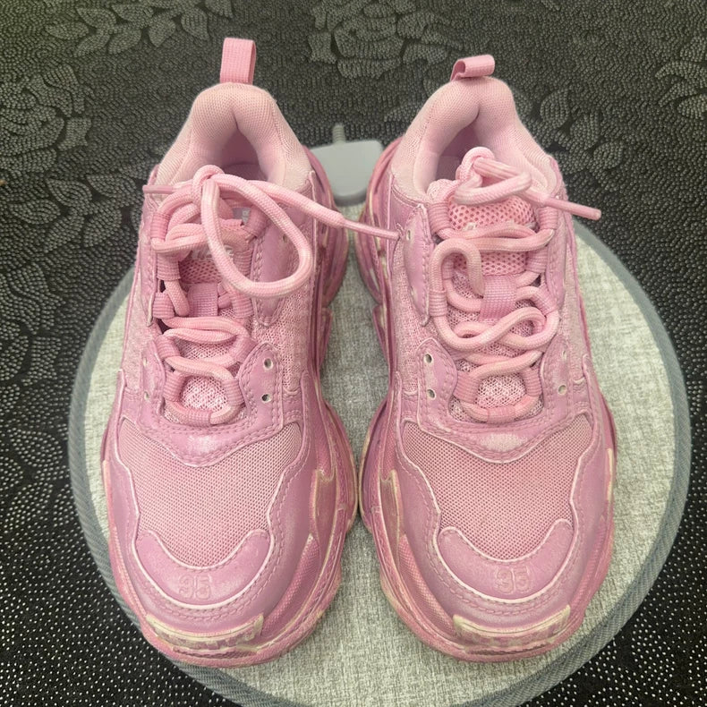 Rare Pink Balenciaga Triple S Sneakers