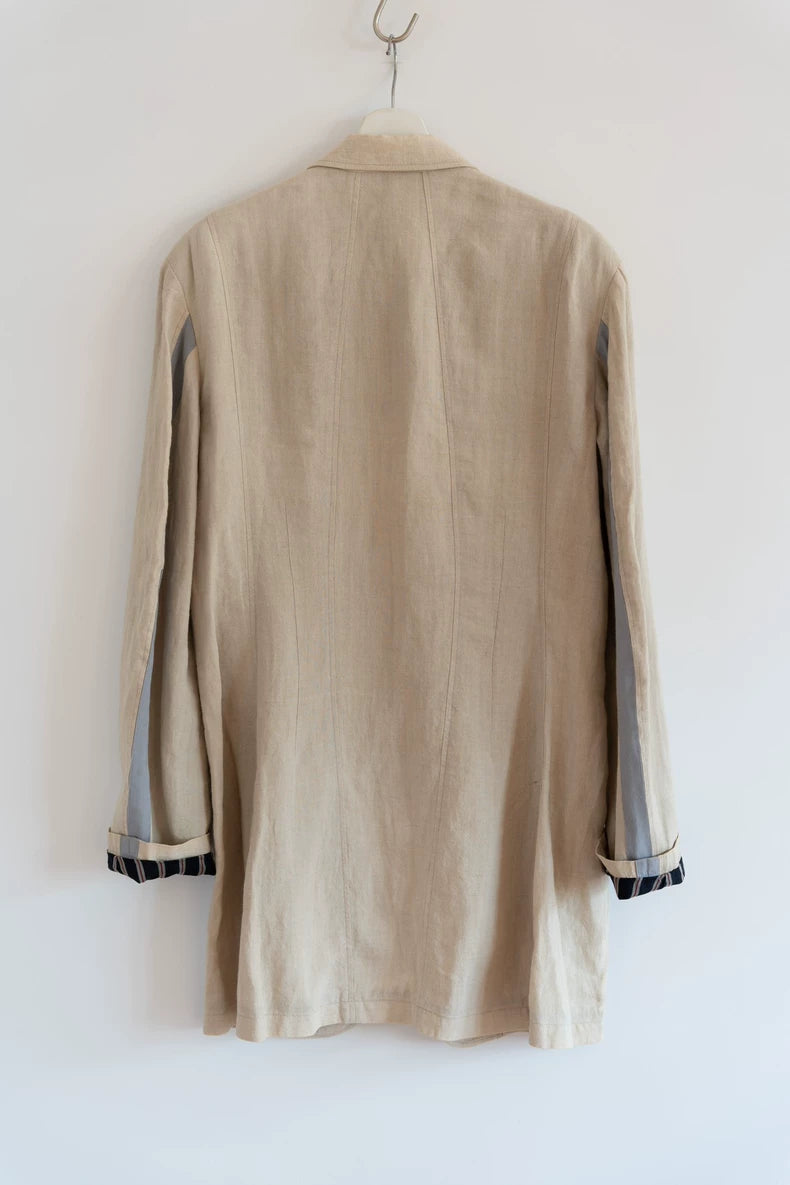 Yohji Yamamoto Linen Suit with Stripes