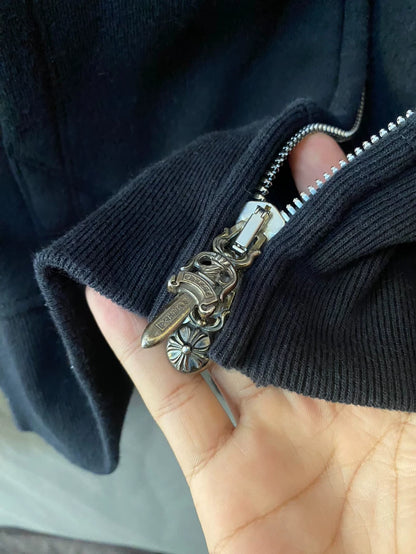 Chrome Hearts Vine Patch Zip Hoodie-yf