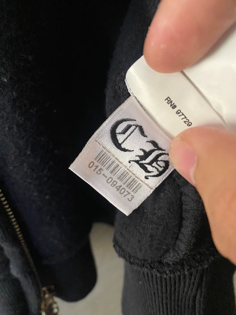 Chrome Hearts Vine Patch Zip Hoodie-yf