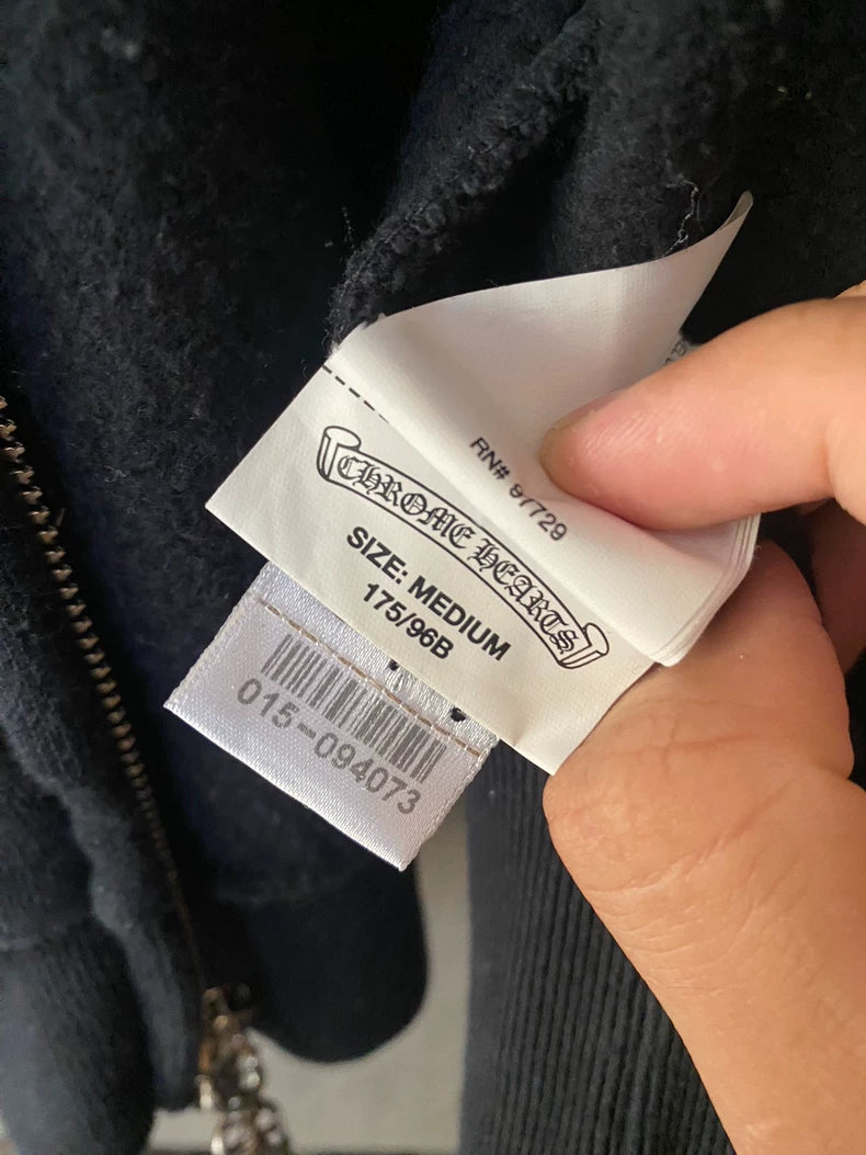 Chrome Hearts Vine Patch Zip Hoodie-yf