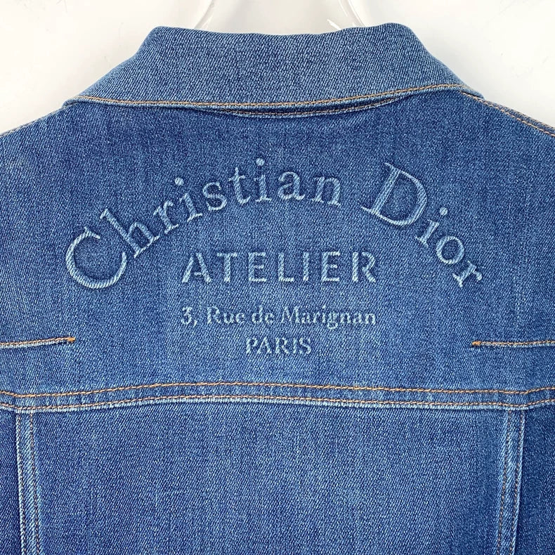 Dior Blue Logo Denim Jacket
