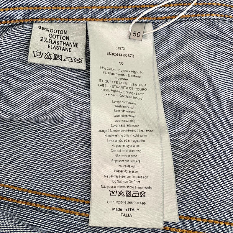 Dior Blue Logo Denim Jacket