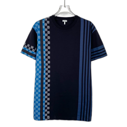 Loewe Black Stripe Logo Embroidered T-Shirt