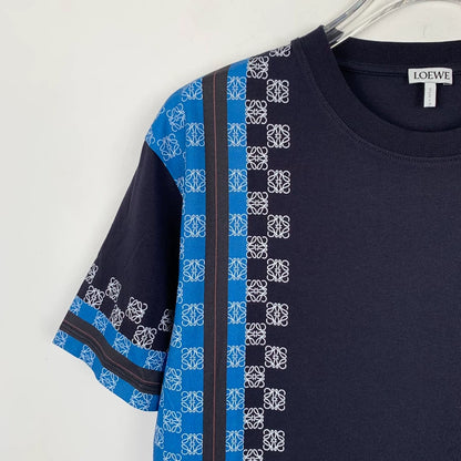 Loewe Black Stripe Logo Embroidered T-Shirt