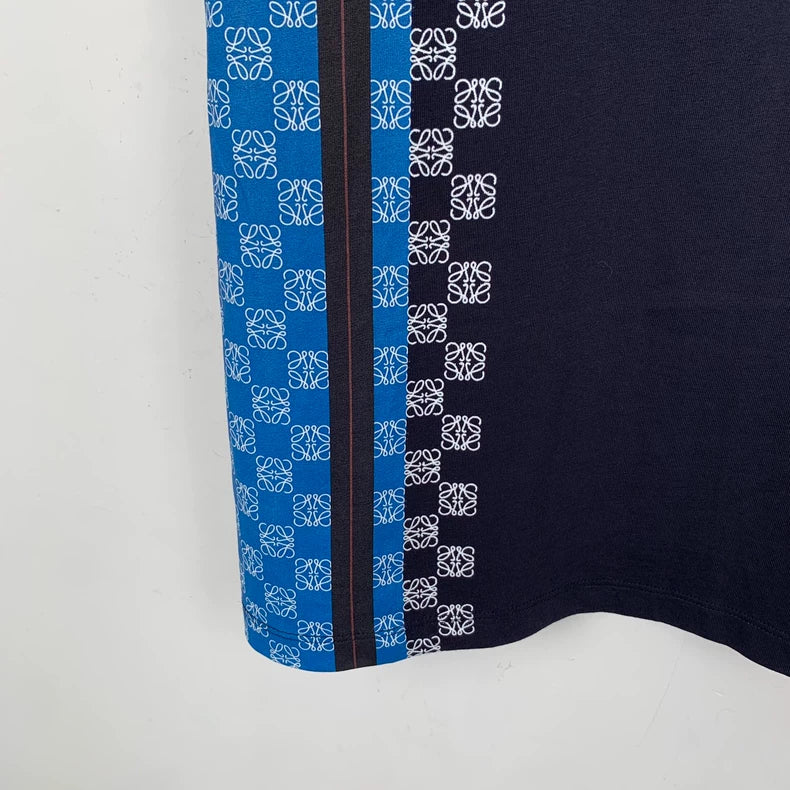 Loewe Black Stripe Logo Embroidered T-Shirt