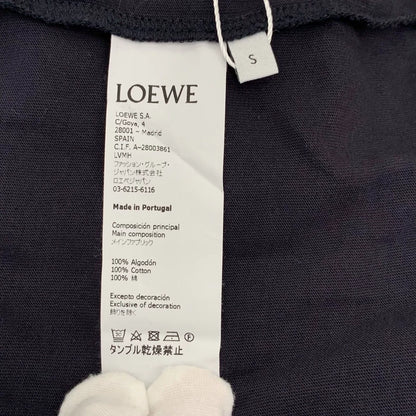 Loewe Black Stripe Logo Embroidered T-Shirt