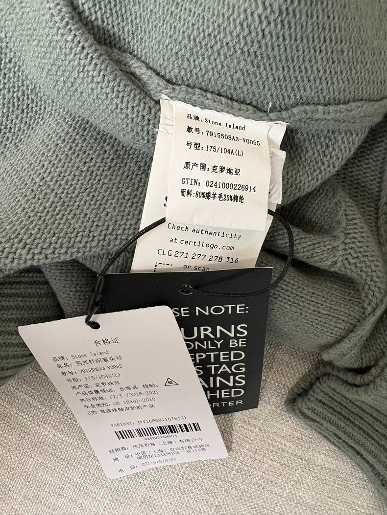 Stone Island Wool Blend Sweater for Sale