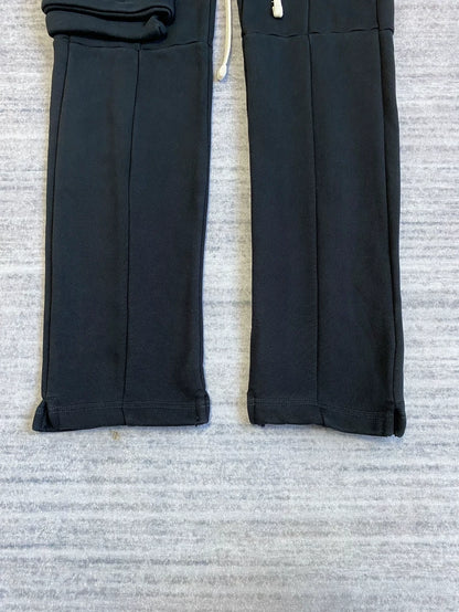 Stylish 3D Pocket Black Cotton Pants-zp