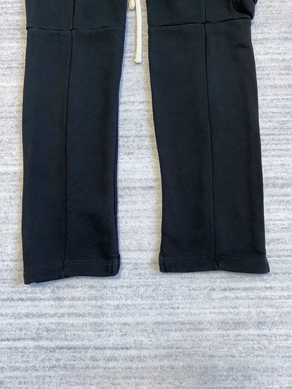 Stylish 3D Pocket Black Cotton Pants-zp