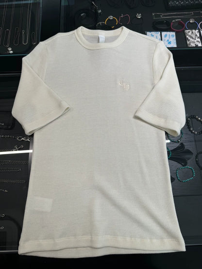 Chrome Hearts White Waffle Embroidered Tee-yf