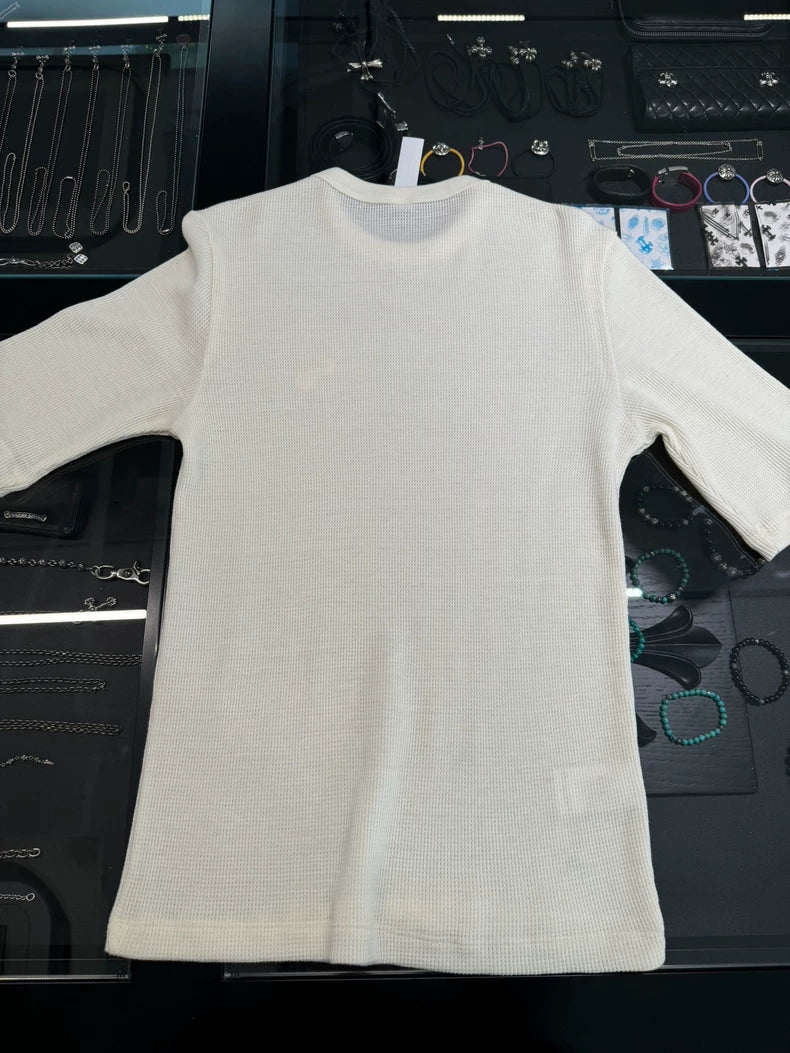 Chrome Hearts White Waffle Embroidered Tee-yf