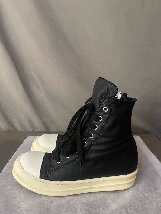Rick Owens Waxed High-Top Sneakers-yf