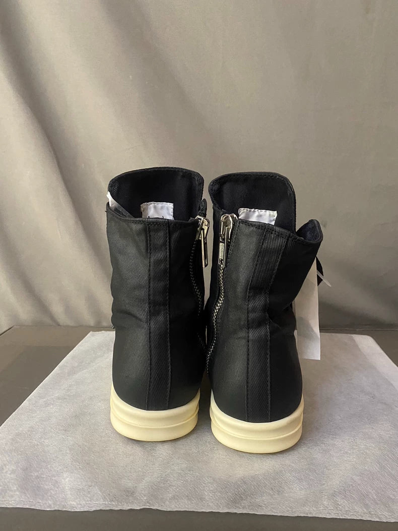 Rick Owens Waxed High-Top Sneakers-yf