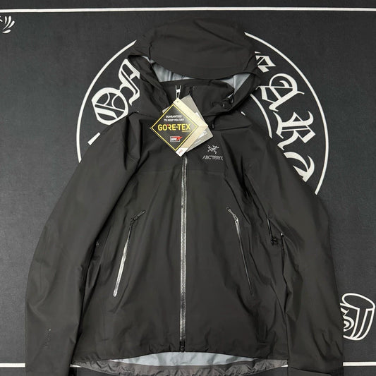 Arcteryx Beta Black Gray Raincoat-yf