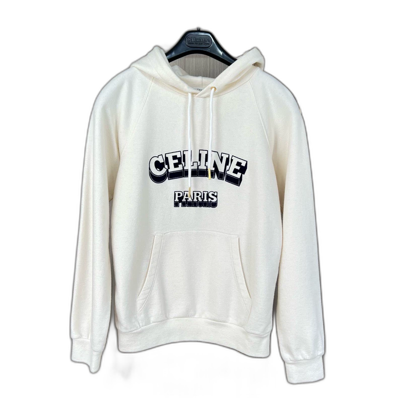 Celine  Velvet Logo Hoodie Size S