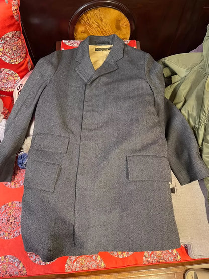 Freewheelers Wool Overcoat Business Style