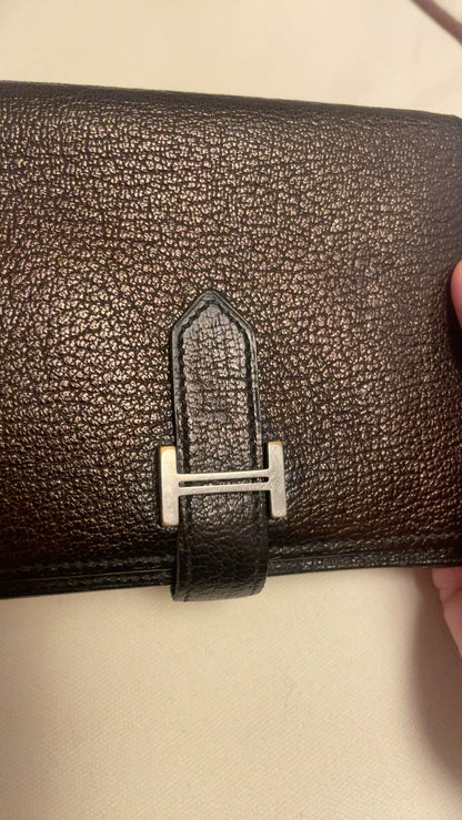 Hermes Short Wallet with H Buckle