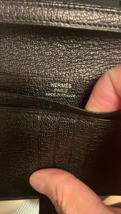 Hermes Short Wallet with H Buckle